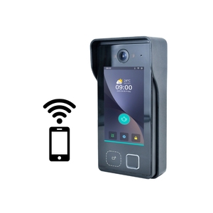 Interphone intelligent Hiwink 4 pouces avec caméra grand angle 160 degrés, sonnette de <span class=keywords><strong>porte</strong></span> IP65, écran tactile avec déverrouillage par reconnaissance faciale, empreinte digitale et paume - Product Image 6