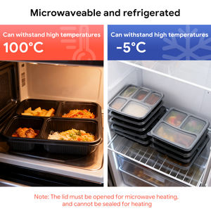Récipient alimentaire en plastique d'excellente qualité Emballage en plastique PP jetable Boîtes à lunch à 7 compartiments - Product Image 5