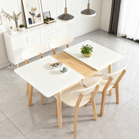Table à manger rectangulaire de luxe en chêne, best-seller, mobilier moderne pour la maison avec extension, idéale pour salle à manger