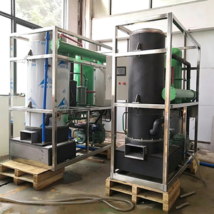 XFCommercial Stainless Steel Tube <b>Ice</b> Making <b>Machine</b> Large Capacity Industrial for Fishery, Water Plant Produces Solid Cylindric - Product Image 1