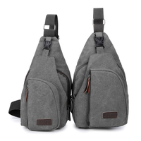 Sacs à bandoulière en toile unisexe imperméable Durable décontracté sac à bandoulière unique personnalisé sac de poitrine de voyage de fitness en plein air