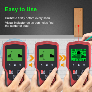 Detektor dinding Digital otomatis 6 dalam 1, pencari kancing pemindai dinding magnetik AC balok kawat langsung detektor logam industri - Product Image 5
