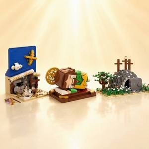 Religious Bible Story <strong>Building</strong> Block Set Nativity Resurrection Diorama Brick <strong>Model</strong> Educational Faith Gift Collection Church Toys - Product Image 4