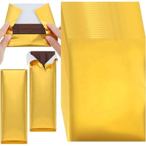 Premium Disposable Food Grade <b>Gold</b> Color <b>Chocolate</b> Candy Gifts Packaging Soft Die Cut Aluminum Foil Laminated <b>Wrapping</b> Paper - Product Image 1