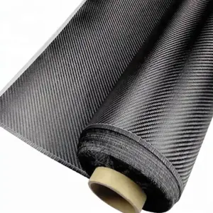 柔软的碳纤维tpu涂层织物，高强度碳纤维皮革织物