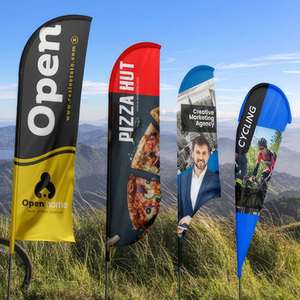 Tùy chỉnh quảng cáo bãi biển lông biểu ngữ cờ Kit với Giọt Nước Mắt cờ mang túi để bán - Product Image 2