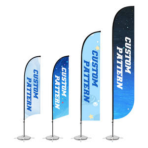 Drapeaux publicitaires en plumes, polyester de haute qualité, imperméable, durable, drapeaux d'impression pour la promotion sur la plage - Product Image 1