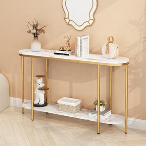 Cross-border luxury high-value wall-mounted entryway storage table, modern minimalist home multi-functional living room shelf - Product Image 2
