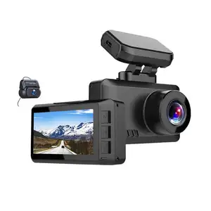 Caméra de tableau de bord 4K UHD 2.5 pouces, enregistreur vidéo de voiture, caméra de tableau de bord à double objectif pour caméra de voiture 4k