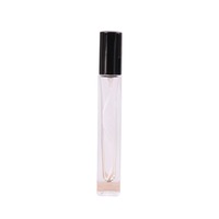 Atomiseur de parfum carré en verre de luxe de marque YXY, 10 ml, rechargeable, avec pompe pulvérisatrice en aluminium, modèle YXY-0040, commande minimale