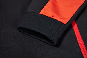 Veste <span class=keywords><strong>de</strong></span> <span class=keywords><strong>travail</strong></span> haute visibilité noire et <span class=keywords><strong>orange</strong></span> pour homme, doublée <span class=keywords><strong>polaire</strong></span>, fermeture éclair intégrale, col montant, vêtements <span class=keywords><strong>de</strong></span> sécurité pour la construction - Product Image 5