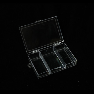 Boîte de rangement pour bijoux, 3 compartiments, boîte de rangement transparente en plastique avec couvercle pour perles et accessoires - Product Image 3