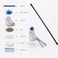 Famipet Fabricant – Nouveau jouet interactif pour chat avec design d'oiseaux amusant, bâtonnet de chaton personnalisé avec herbe à chat