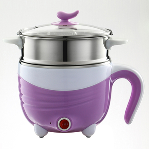 <span class=keywords><strong>Olla</strong></span> Eléctrica Multifuncional de Acero Inoxidable de 1.5L, Hervidor Eléctrico de Doble Capa, Vaporera con Tapa de Vidrio, Inalámbrica, Automática, para el Hogar - Product Image 2