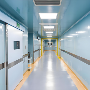 <span class=keywords><strong>Porte</strong></span> de salle blanche électrique à ouverture latérale, en acier inoxydable, moderne, coupe-vent, pour usage hospitalier, avec garantie d'un an - Product Image 2