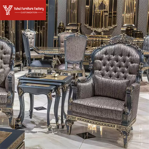 Meubles de salon modernes de style européen, grand canapé en tissu pour villa, meubles de maison en <span class=keywords><strong>bois</strong></span> massif - Product Image 4