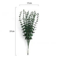 Tige d'eucalyptus artificielle pour la décoration de mariage, de fête, de maison, de table intérieure, de scène de Thanksgiving, feuillage réaliste en soie synthétique