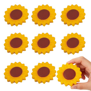 Wholesale Beautiful Foam Sunflower Stress Ball Customize logo Printing Promotional Ball - Product Image 1