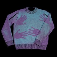 Pull en tricot gaufré tie-dye dégradé pour homme, col montant, coupe oversize, épaules tombantes, OEM ODM, vente en gros personnalisée