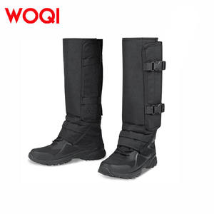 Protège-jambes Woqi pour adultes 54x33cm, protection en polyester pour la randonnée en montagne, couvre-mollets, noir - Product Image 3