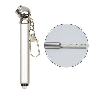 Manomètre de pression des pneus de voiture miniature en alliage d'aluminium portable, logo personnalisé, stylo mesureur de pression des pneus avec porte-clés - Product Image 3
