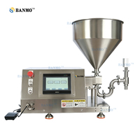 Machine de remplissage automatique de bouteilles de liquide BANMO avec pompe magnétique servo 78L/min, écran tactile, trémie 40L pour eau et huile