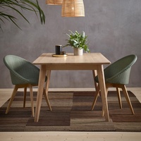 Ensemble de chaises de jardin en teck et en rotin confortables et imperméables modernes pour les restaurants