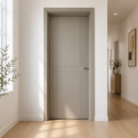 Portes latérales en polymère personnalisables, modernes, en bois massif, imperméables, pour chambre à coucher, salle de bain et salon, garantie 1 an