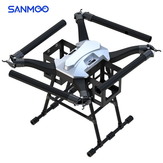 Heavy-Duty Medium-Sized Aluminum Alloy Quadcopter Unmanned Transport Drone Frame 80KG Payload Capacity X15 Power Logistics Cargo