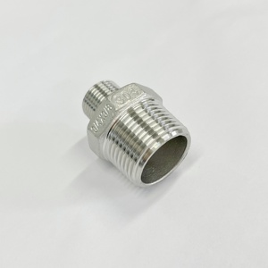 Wakamastu 304 Roestvrijstalen Hex Tepelverlooppijpfitting 1/2 <span class=keywords><strong>Inch</strong></span> Mannelijke Pijp X 3/<span class=keywords><strong>8</strong></span> <span class=keywords><strong>Inch</strong></span> Mannelijke Pijp Npt Draad Regelstroom - Product Image 2