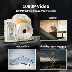กล้องวิดีโอขนาดพกพา 1080P แบบย้อนยุค พร้อมเคสใส กล้องพวงกุญแจพร้อมหน้าจอ 1.3 นิ้ว กล้องวิดีโอขนาดพกพา 1080P แบบย้อนยุค - Product Image 5