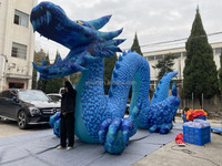 Dragon chinois gonflable géant Loong Ballon avec tissu Oxford pour la décoration d'événements