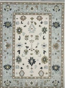 Custom Size Wool Hand Knotted Loop Pile Oushak <b>Carpet</b> Modern Handmade Area Rug for Luxury Residential Hospitality - Product Image 3
