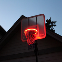 Lampe LED en forme de panier de basket-ball, alimentée par énergie solaire, lumière à couleur changeante, Induction