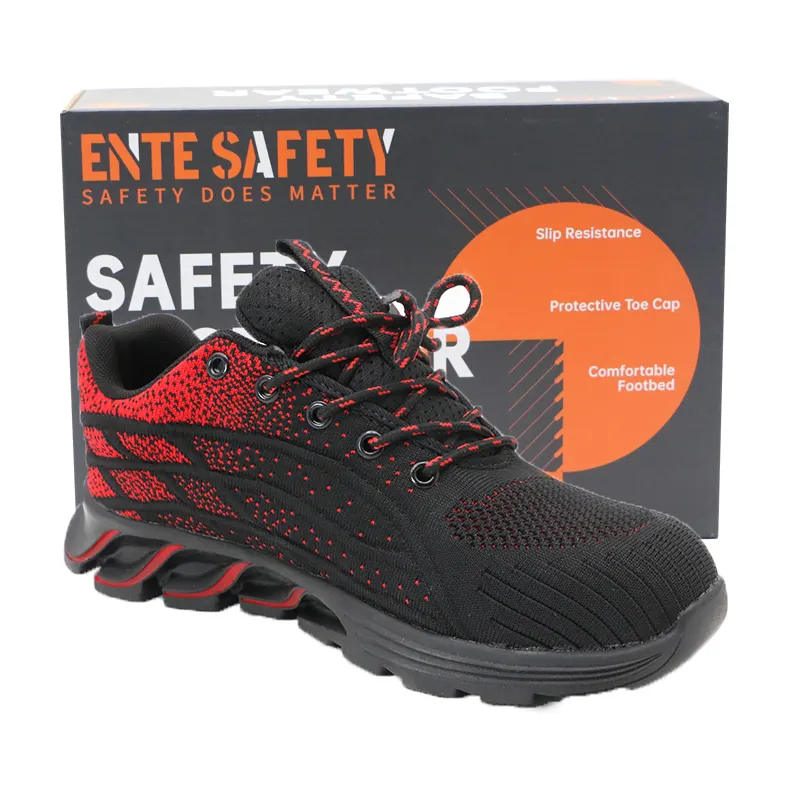 ENTE SAFETY Botas transpirables ligeras a prueba de pinchazos Zapatos de seguridad para el trabajo Zapatos indestructibles