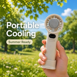 Ventilateur portable <span class=keywords><strong>M11S</strong></span> à refroidissement par glace, 3 vitesses, rechargeable par USB, plaque de refroidissement, ventilateur de bureau portable avec support pour téléphone, cadeau d'été - Product Image 3