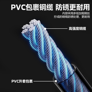 YueliFive Digit Combination Steel Cable <b>Lock</b> Thickened Anti Theft Electric Bicycle <b>Lock</b> <b>Portable</b> For Cross Border Use - Product Image 3