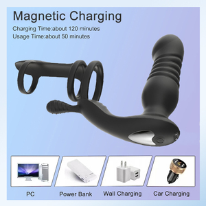 เครื่องสั่นที่เสียบก้นอวัยวะเพศชายทวารของเล่นทางเพศสำหรับผู้ชาย - Product Image 4