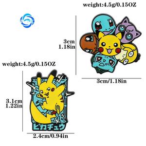 Hete 100 Gepokemoned Stripfiguren Metalen Badges Moderne Gesneden Pin Broche Accessoires Groothandel - Product Image 4
