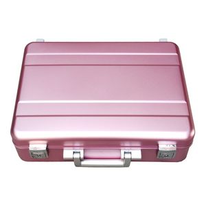 Maletín de Aluminio Rígido Personalizado Rosa, Maletín de Aluminio DIY, Caja de <span class=keywords><strong>Herramientas</strong></span> de Almacenamiento con Inserto de Espuma - Product Image 1