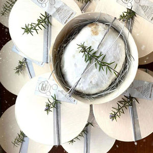 Emballage alimentaire à emporter boîte ronde en bois plateau en bois avec couvercle boîte à gâteau Burger boîte de nourriture végétarienne - Product Image 3