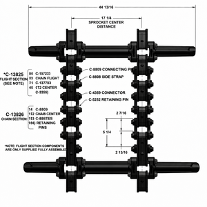 โซ่ลำเลียงเหล็กตีขึ้นรูปสำหรับงานหนัก ทนความร้อนสูง สำหรับการส่งกำลังในอุตสาหกรรม NA 5154 MT สำหรับประกอบยานยนต์ - Product Image 1