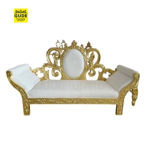 Blanco plata Color boda <span class=keywords><strong>eventos</strong></span> combinar forma <span class=keywords><strong>de</strong></span> corazón doble asiento Rey reina trono <span class=keywords><strong>sillas</strong></span> - Product Image 3
