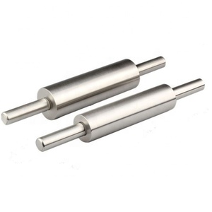 Customized Logo Durable Stainless Steel Roller <b>Rolling</b> <b>Pin</b> for Kitchen Restaurant Bakery - Product Image 3