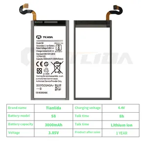 เปลี่ยนแบตเตอรี่โทรศัพท์แบตเตอรี่100% โรงงานกำหนดเอง3000Mah สำหรับ Samsung Galaxy S8 Edge Plus