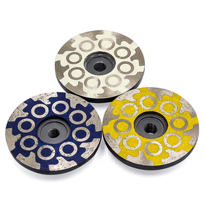 4 "राल से भरे हीरे उपकरण संगमरमर पत्थर के कप ग्रेनाइट क्वार्ट्ज पॉलिश के लिए पहियों को पीसने - Product Image 3