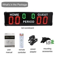 Marcador de Pádel Digital para uso en seguridad al aire libre, marcador de voleibol grande para baloncesto, tenis, pantalla electrónica de puntuación
