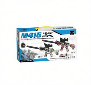 Pistolet à eau électrique M416, 150-200fps, alimenté par batterie, mode automatique et manuel, jouet pour garçons de 14 ans et plus - Product Image 1