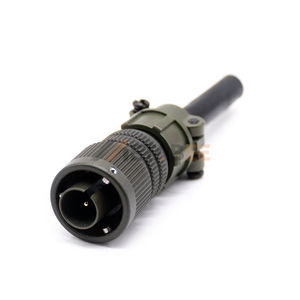 Conector MS3102A MS3106A 10SL-2 MS5015, Receptáculo de Montaje en Caja de 1 y 4 Pines, Plateado, Enchufe Recto MIL-DTL-5015 13A - Product Image 3