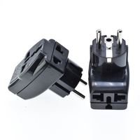 Adaptateur de voyage universel 1 à 3 voies, norme européenne, pour téléphone, ordinateur portable, rasoir, chargeur